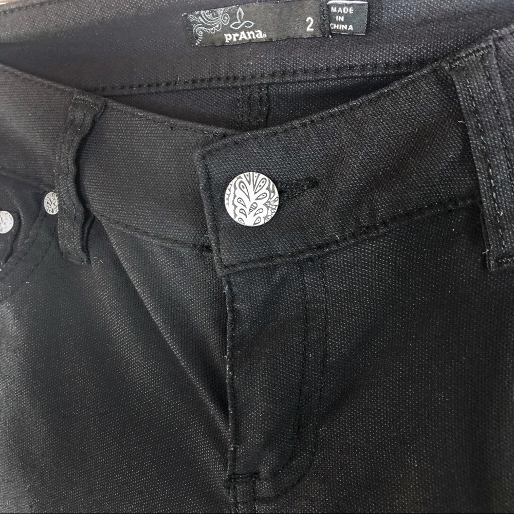 Prana Black Skinny Moto Pants - Picture 13 of 16